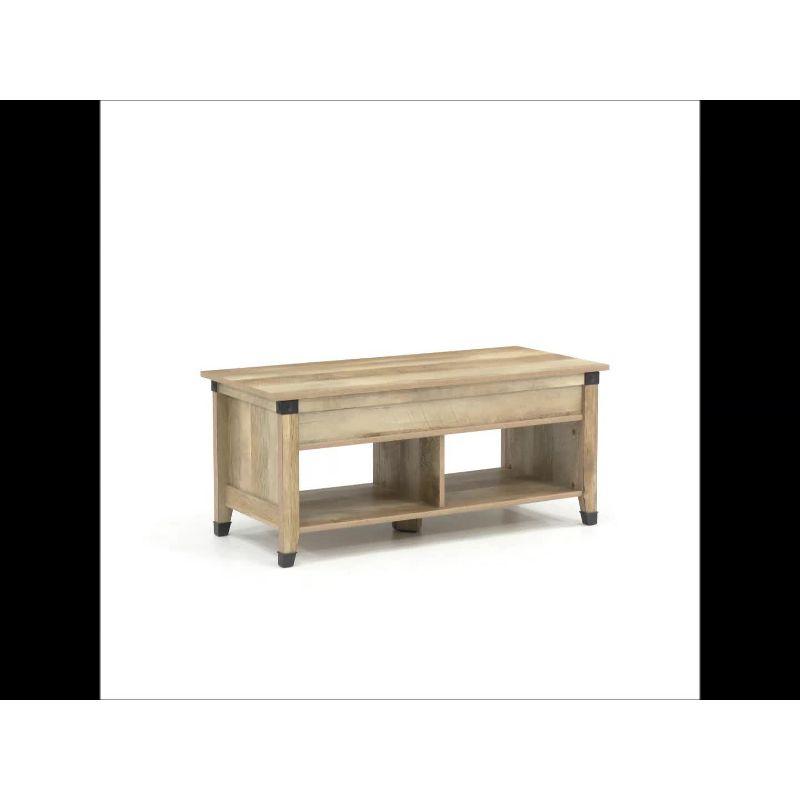 Lintel Oak Rectangular Lift-Top Coffee Table with Storage