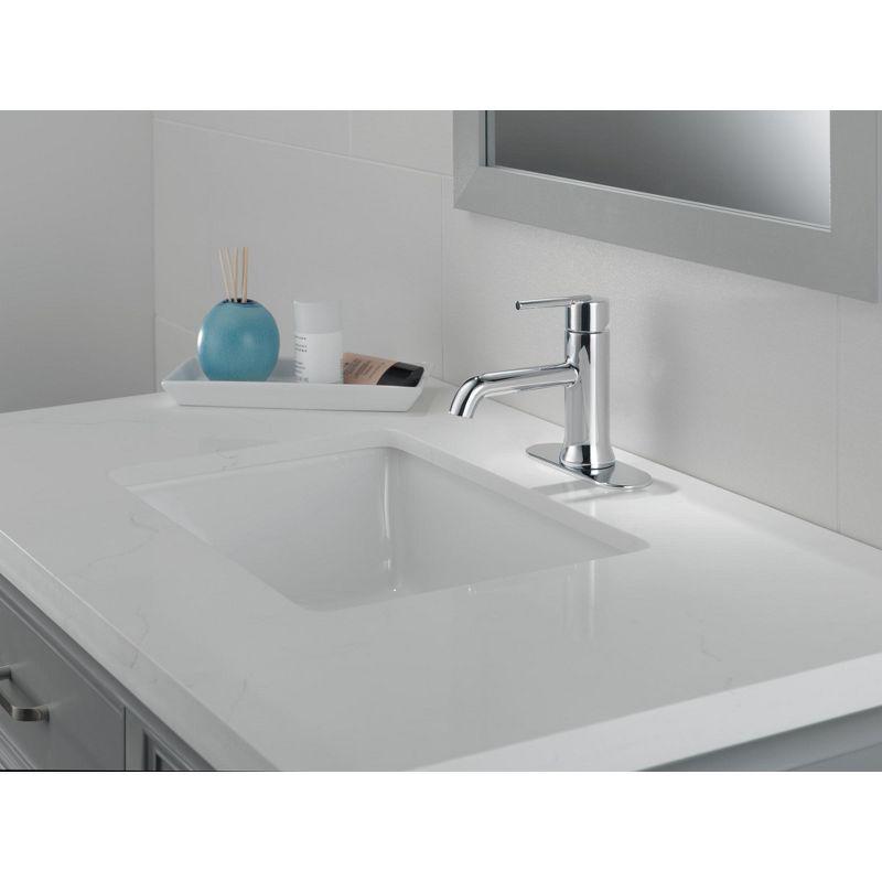 Sleek Modern Chrome Single-Handle Deck Mounted Bathroom Faucet