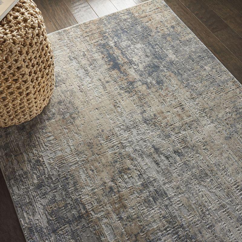 Nourison Rustic Textures Abstract Indoor Area Rug Grey/Beige 3'11" x 5'11"