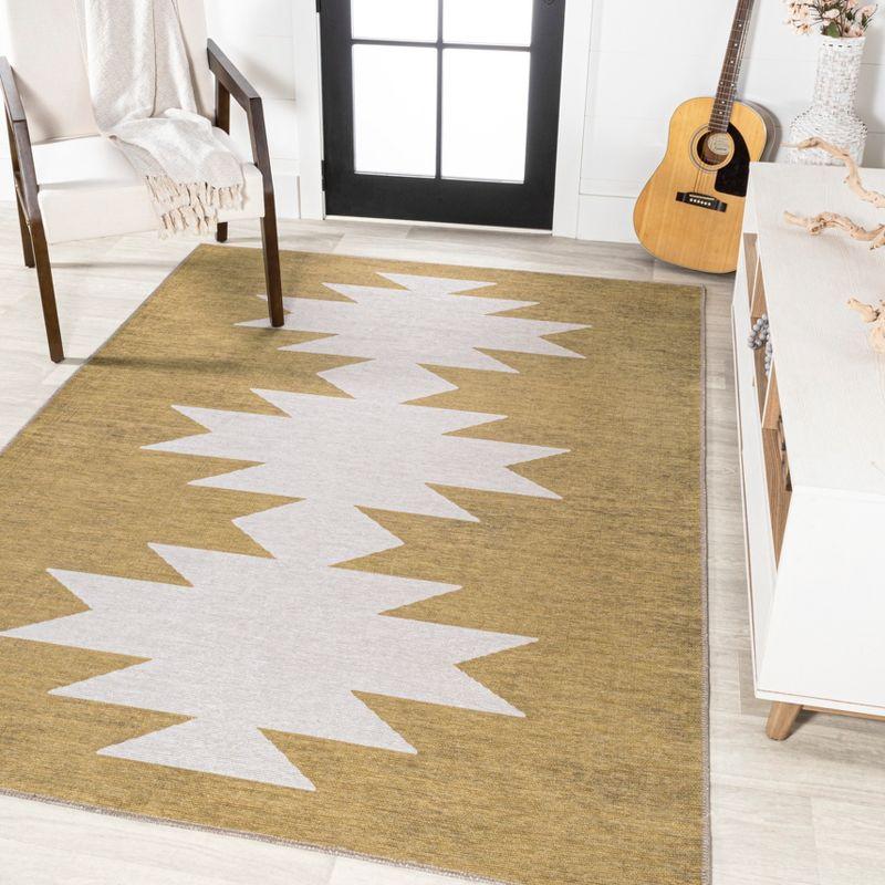 Chayton Minimalist Geometric Machine-Washable Area Rug - JONATHAN Y