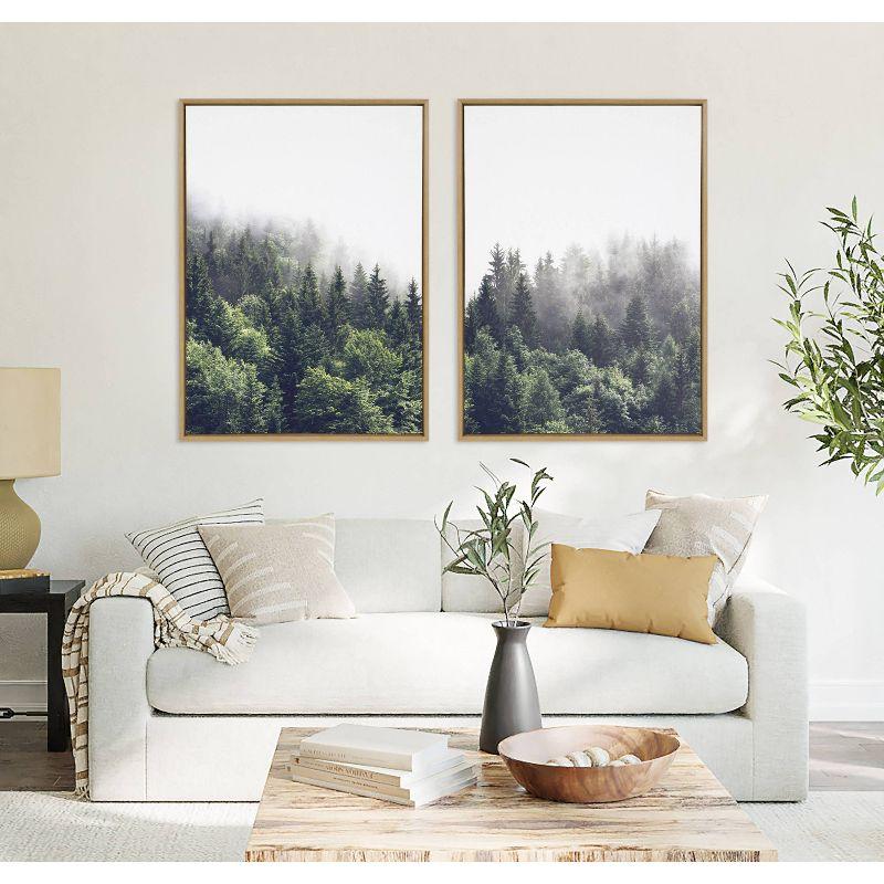 Kate & Laurel All Things Decor: Sylvie Forest Canvas Art, Home & Office Wall Decor Set