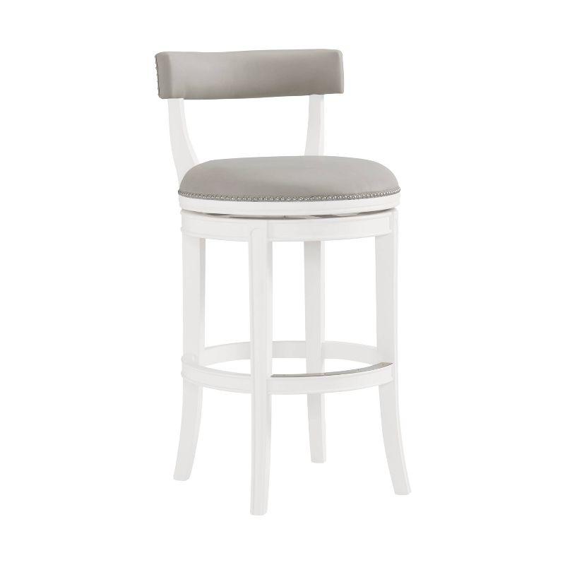 Hanover Solid Rubber Wood Swivel Counter And Bar Stool