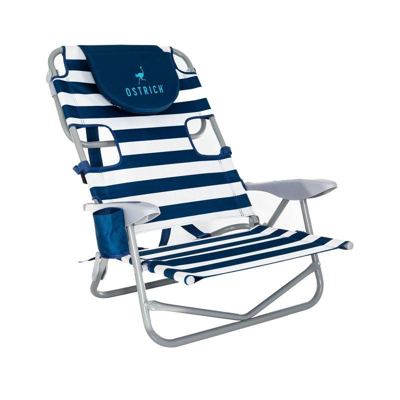 Ostrich On-Your-Back Outdoor Reclining Beach Lounge Pool Camping Chair