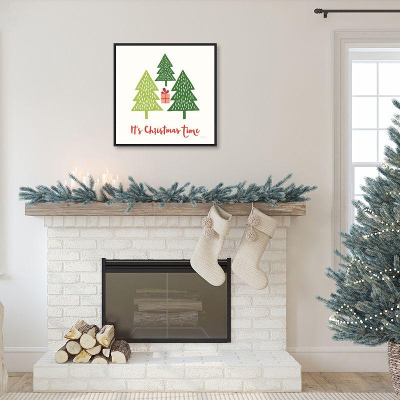 Amanti Art Merry Everything IV Script by Mercedes Lopez Charro Canvas Wall Art Print Framed 22-in. x 22-in.