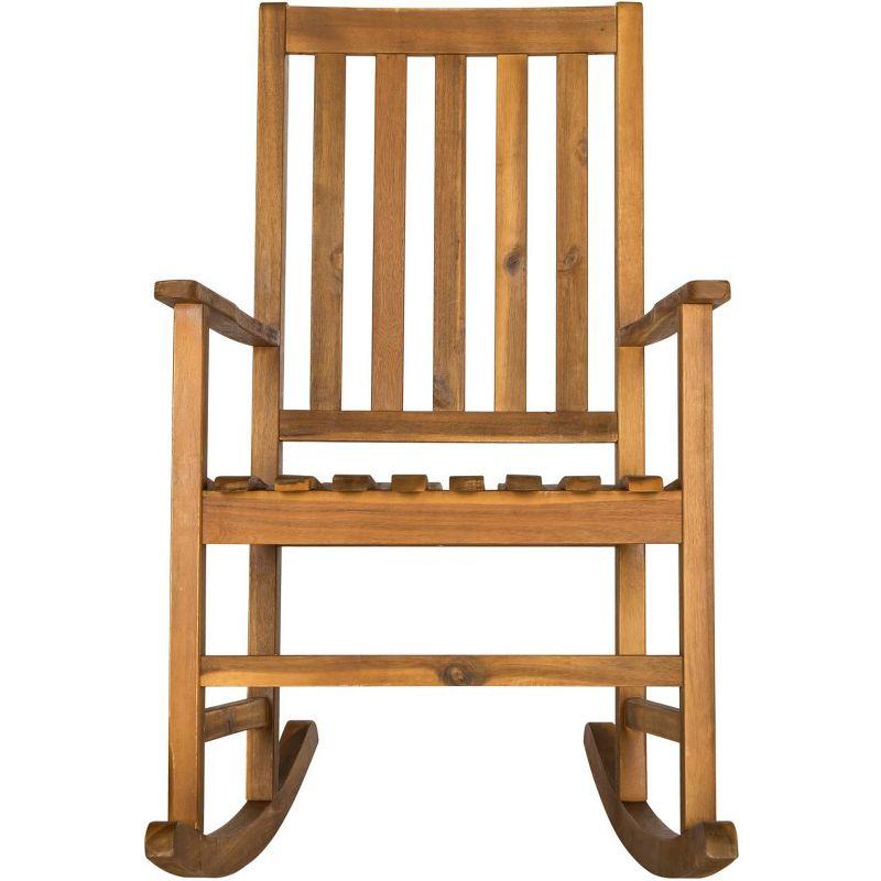 Barstow Rocking Chair Indoor/Outdoor - PAT6707 - Teak - Safavieh