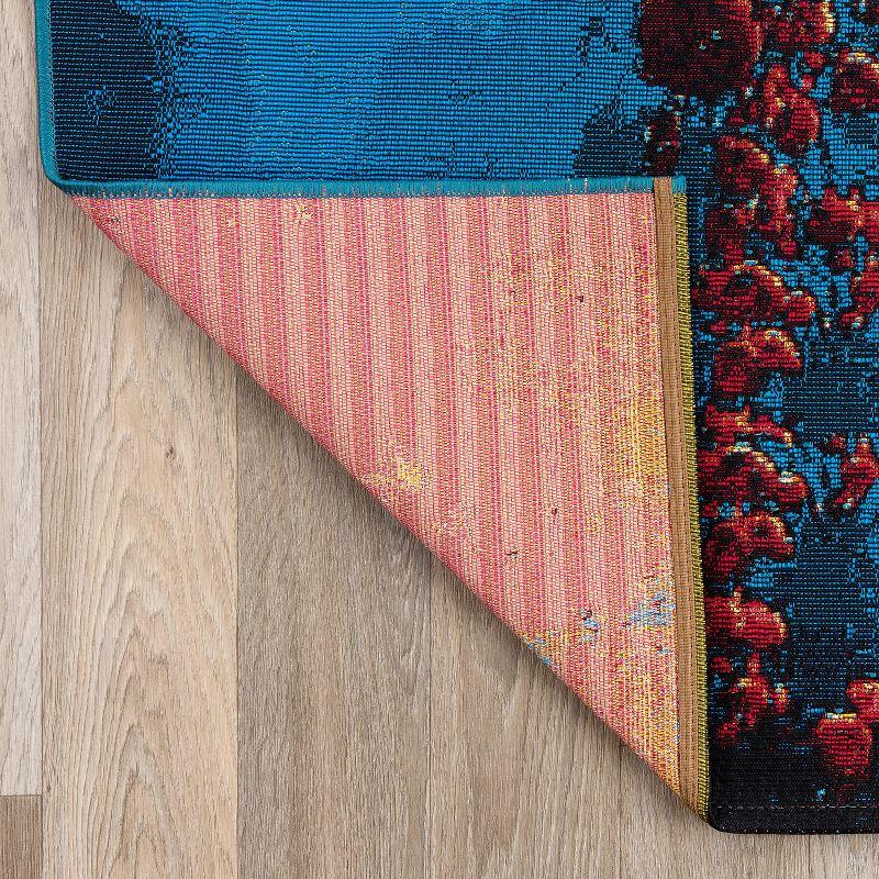 World Rug Gallery Galactic Wonder Galaxy Indoor/Outdoor Area Rug - Multi 5'3"X7'