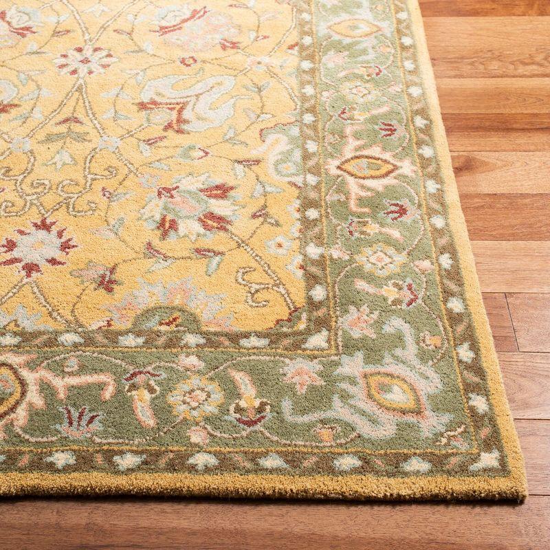 Heirloom Gold Hand-Tufted 6'x9' Premium Wool Area Rug