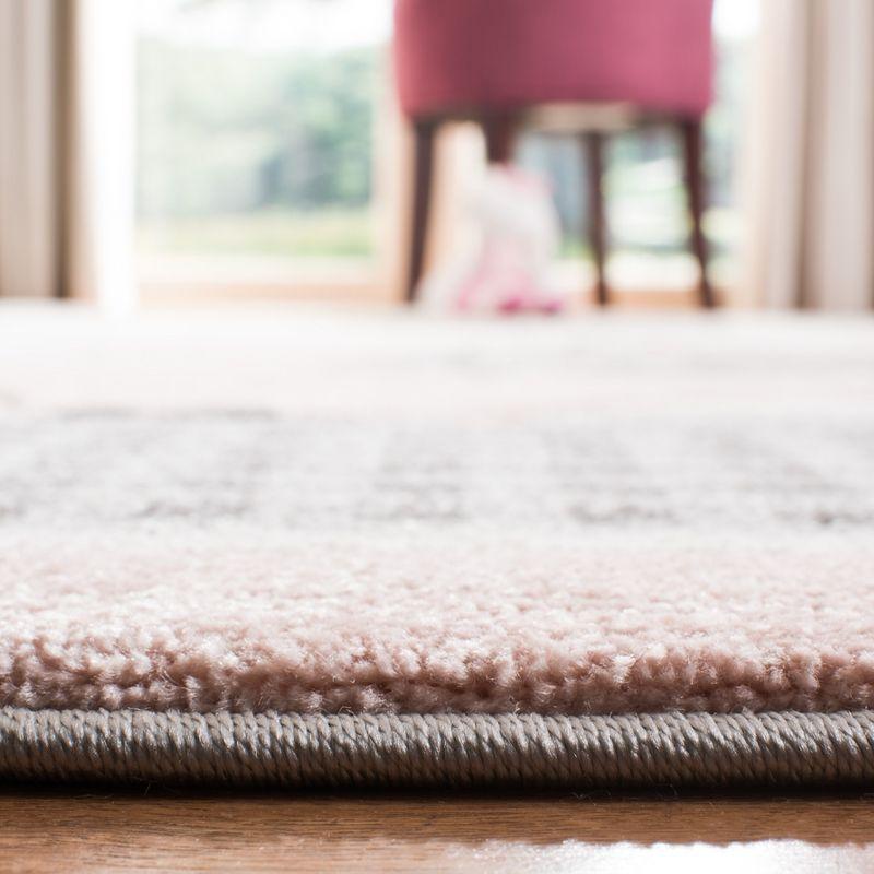 Carousel Kids CRK127 Power Loomed Area Rug - Pink/Ivory - 4'x4' - Safavieh.