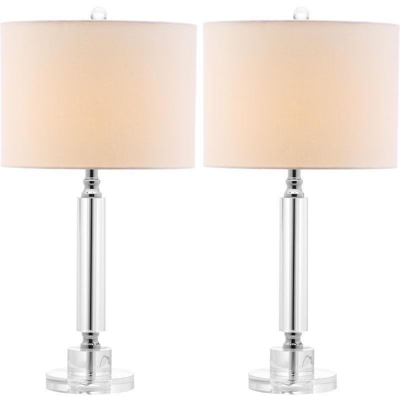 Deco Column Crystal Lamp (Set of 2) - Clear - Safavieh