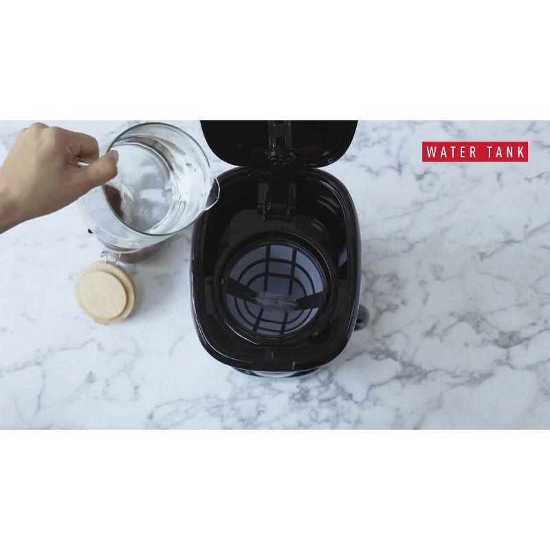 HADEN Heritage Black and Chrome 12-Cup Programmable Coffee Maker