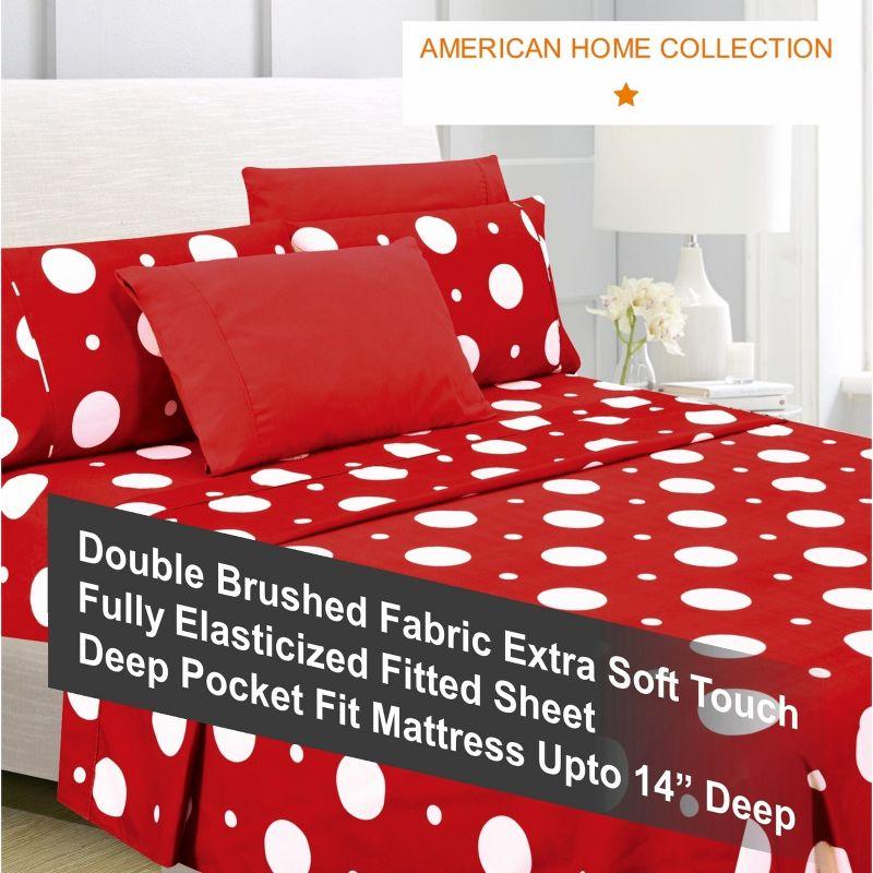 Microfiber Polka Dots Sheet Set