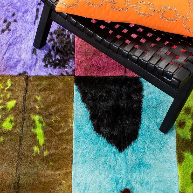 Studio Leather STL165 Hand Woven Area Rug - Black/Multi - 5'x8' - Safavieh.