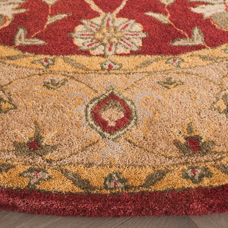 Antiquity AT21 Hand Tufted Indoor Area Rug - Rust - 4'6"x6'6" Oval - Safavieh