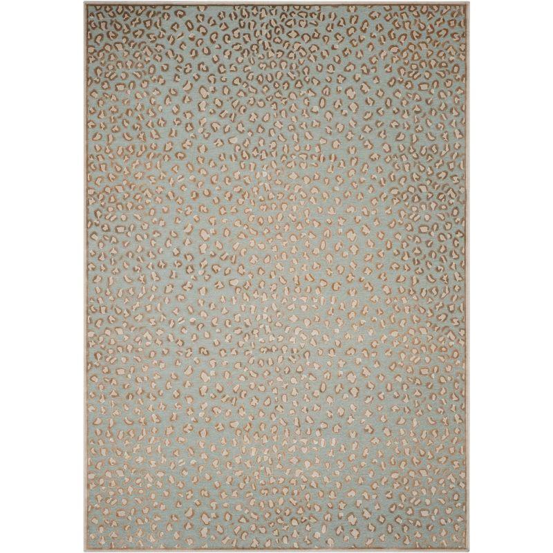 Paradise PAR84 Power Loomed Area Rug - Stone/Aqua - 8'x10' - Safavieh.