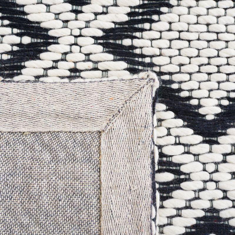 Vermont VRM151 Hand Woven Area Rug - Ivory/Black - 8'x10' - Safavieh.