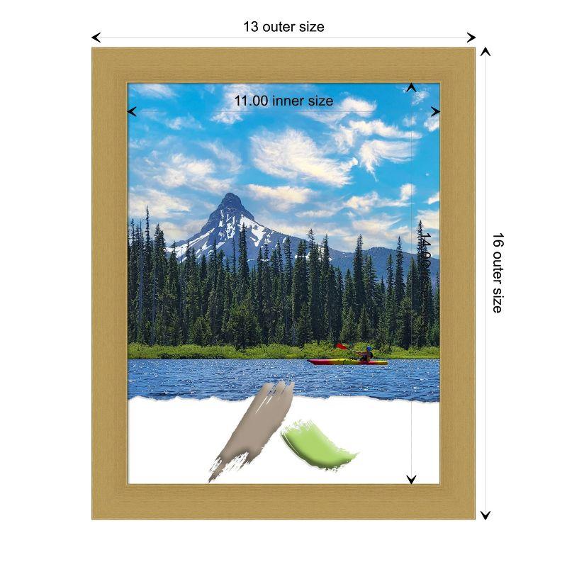 Grace Brushed Gold Narrow Polystyrene Wall Picture Frame