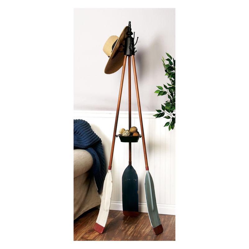 Olivia & May Metal Nautical Style Coat Rack Tripod Base : Iron Frame, 69" Tall, No Surface Treatment, Assembly Required