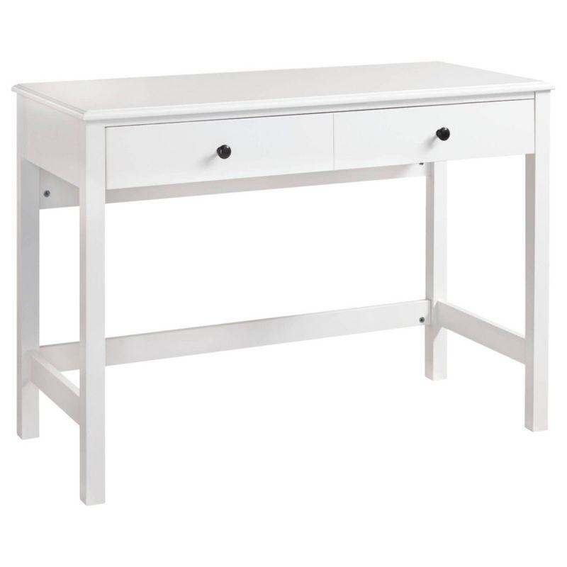 Othello Home Office Small Desk White - Signature Design by Ashley: Parsons-Style, Single Drawer Storage