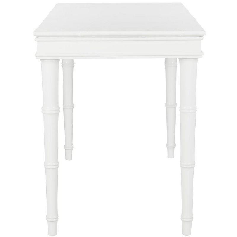 Noely Writing Desk - White/Gold Handle - Safavieh