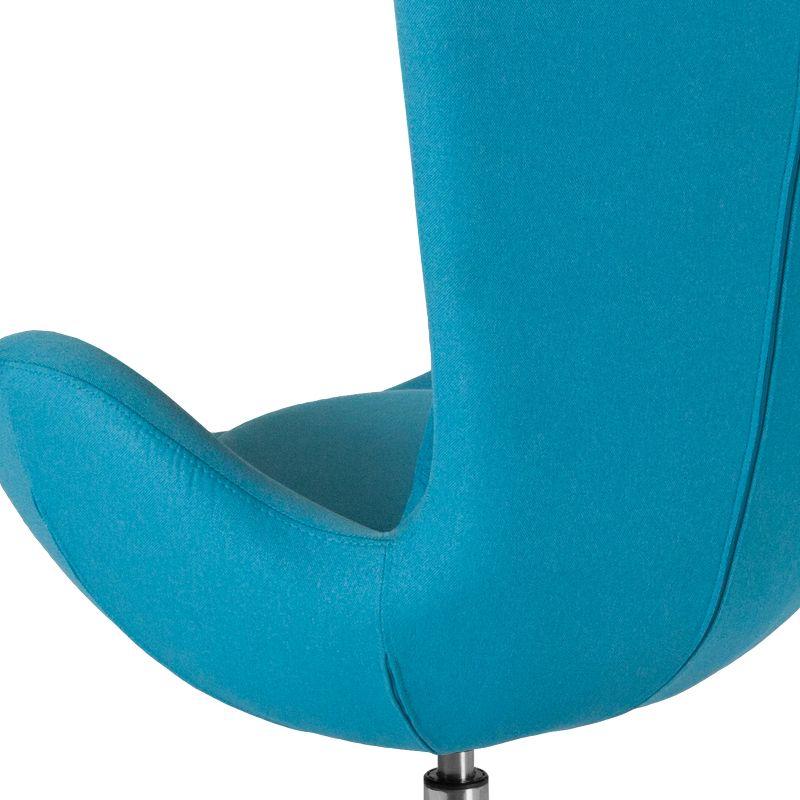 Flash Furniture Egg Series Side Reception Chair with Bowed Seat