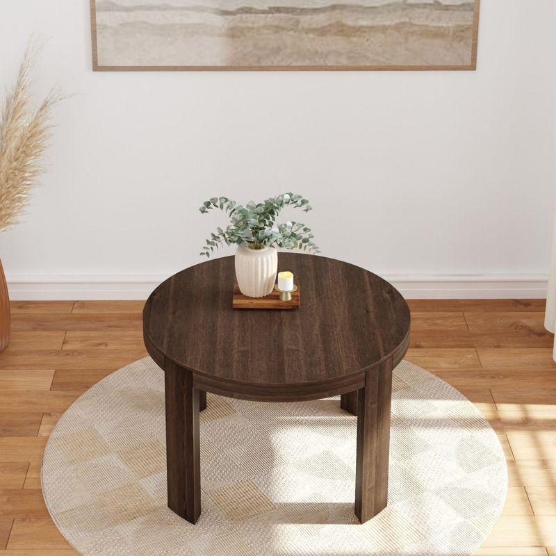 Plank+ Beam Modern Rounded Round Dining Table