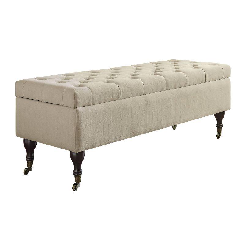 Collette Chic Tufted Upholstered Storage Bench