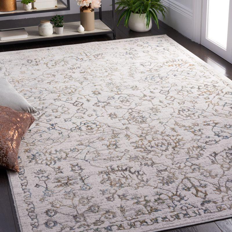 Bel Air BLA234 Power Loomed Area Rug - Beige/Gray - 6'7"x6'7" - Safavieh.