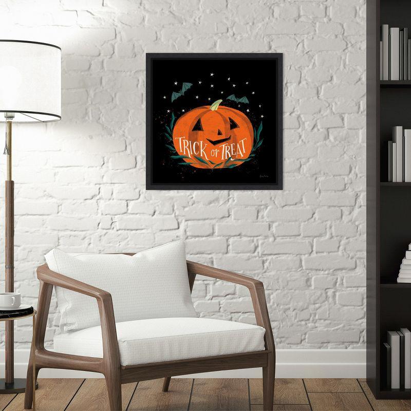 Amanti Art Cute Halloween II by Becky Thorns Canvas Wall Art Print Framed 16 x 16-in.