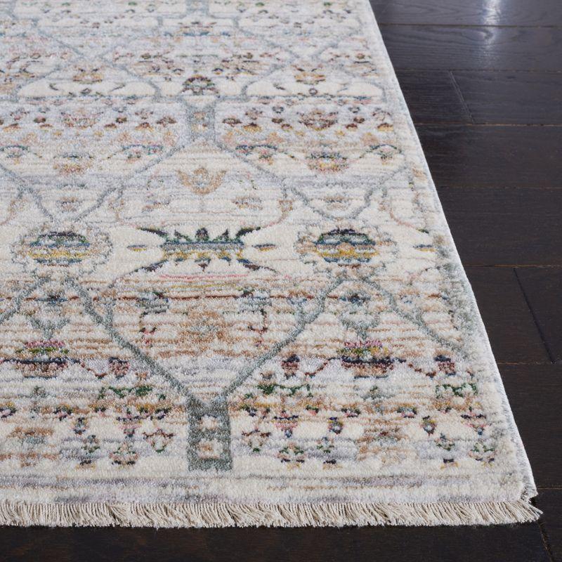 Princeton PRN911 Power Loomed Area Rug - Ivory/Blue - 6'7"x6'7" - Safavieh.