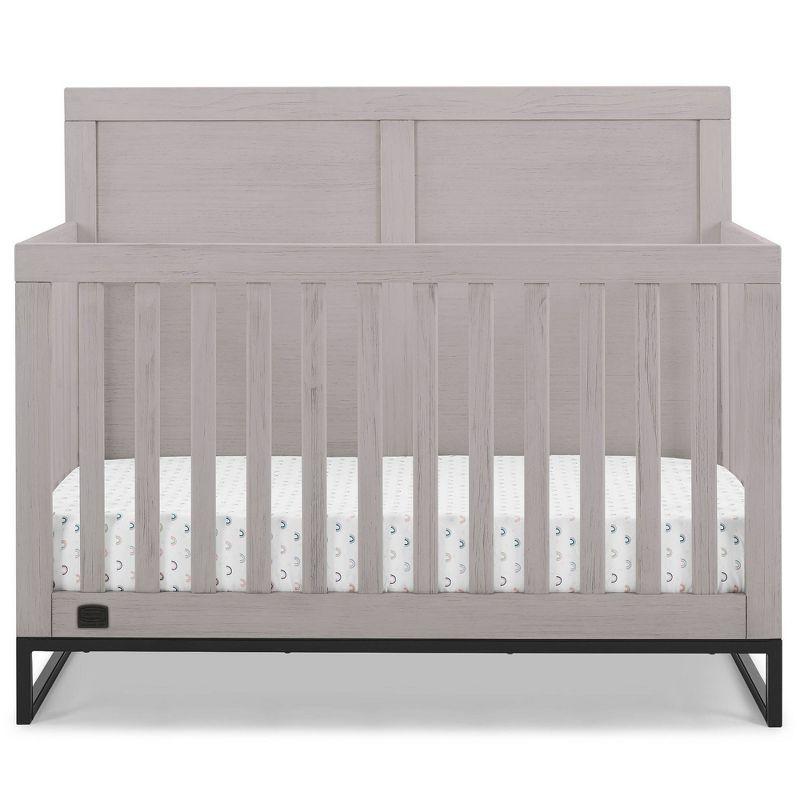 Simmons Kids Gray Pine 6-in-1 Convertible Baby Crib