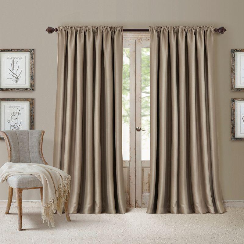 Elrene All Seasons Single Blackout Window Curtain Panel - Elrene Home Fashions