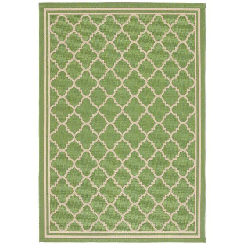 Courtyard CY6918 Power Loomed Indoor/Outdoor Accent Rug - Green/Beige - 2'x3'7" - Safavieh.
