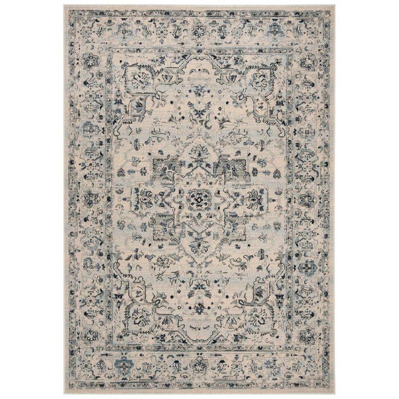 Charleston CHL411 Loomed Indoor Area Rug - Ivory/Light Blue - 5'3"x7'6" - Safavieh