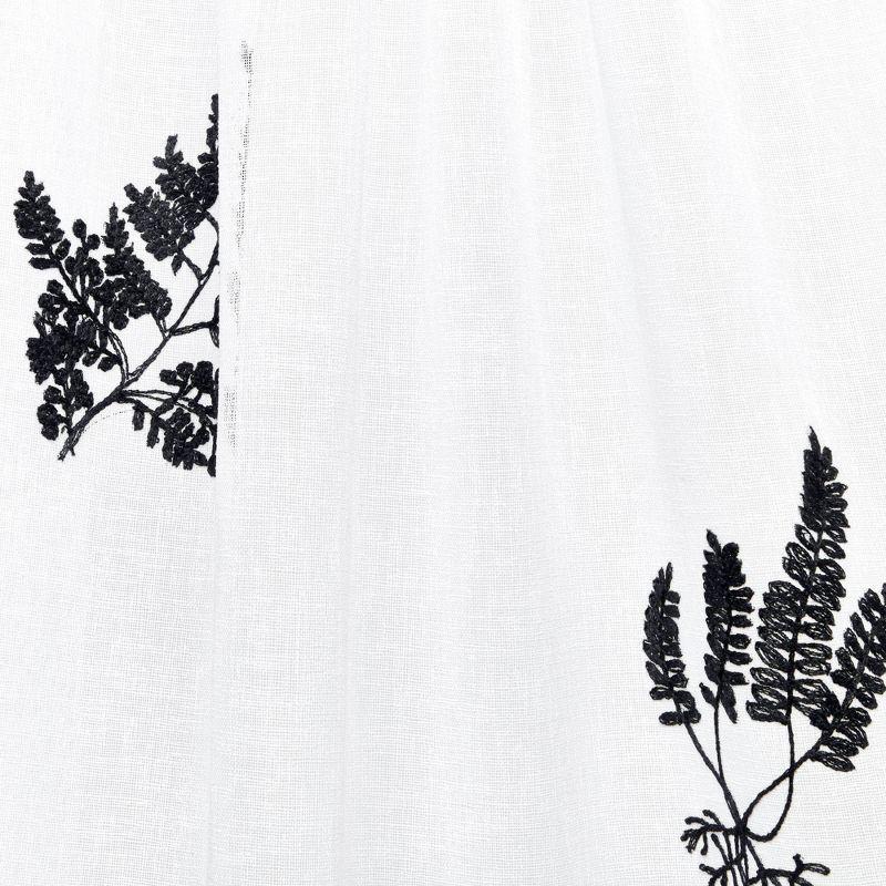 Nicole Miller New York Mabel Sheer Rod Pocket Curtain Panels Pair & Reviews | Wayfair