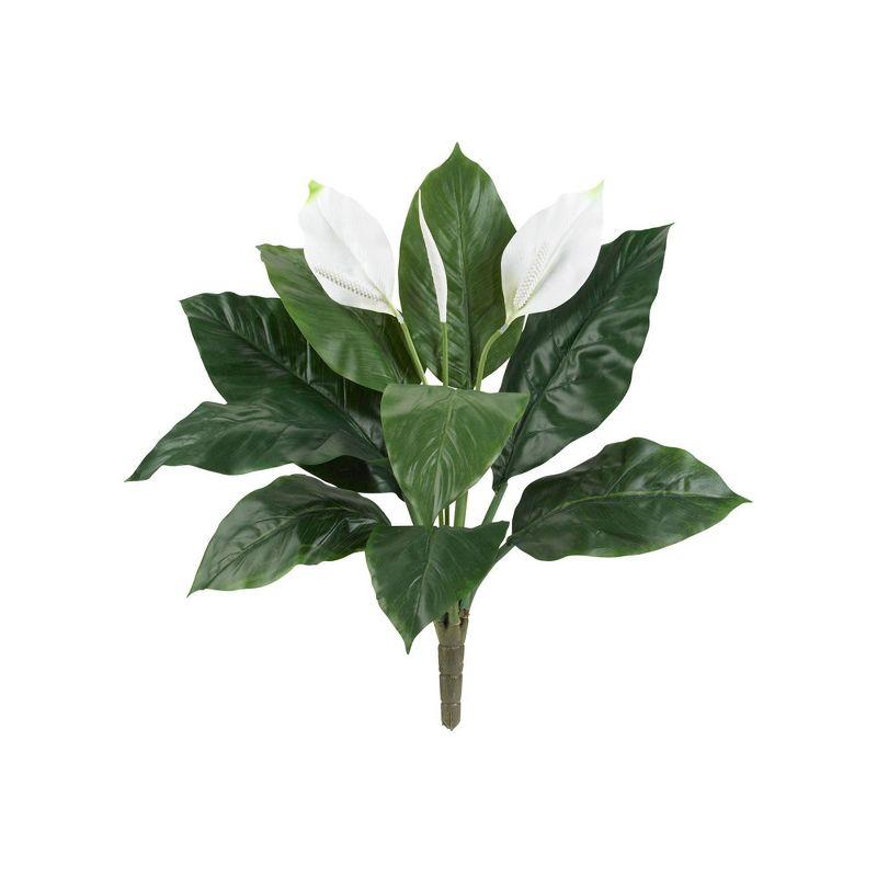 Nearly Natural 24-in Spathiphyllum Artificial Plant (Set of 3)