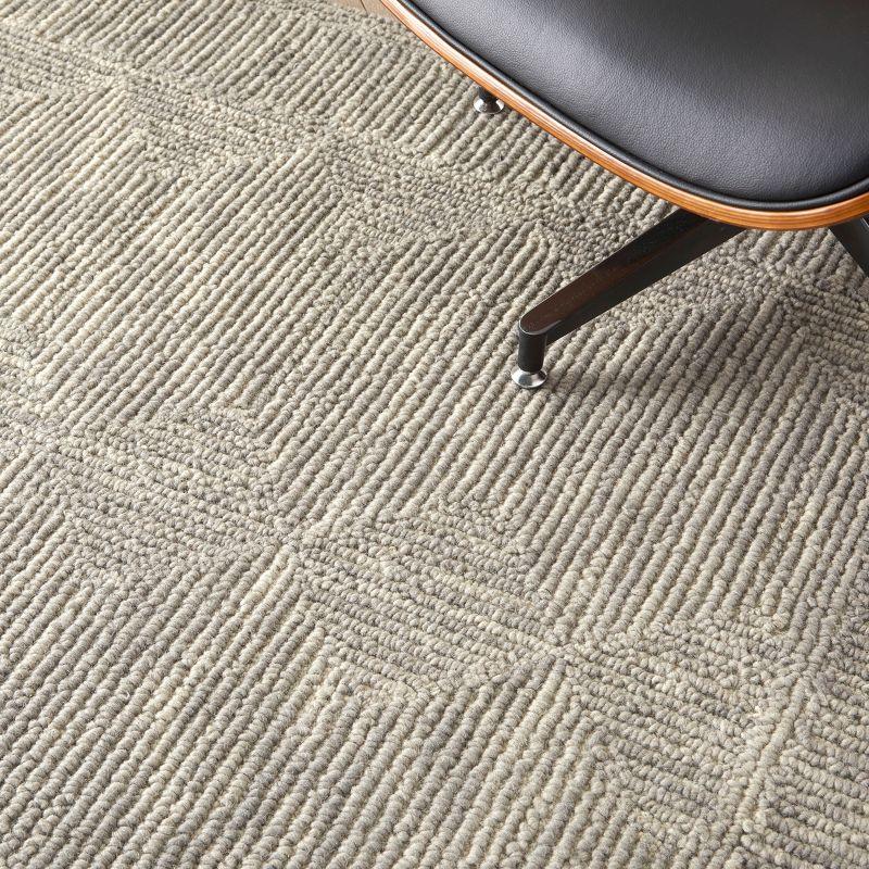 Nourison Vail Contemporary Indoor Area Rug Grey 3'9" x 5'9"