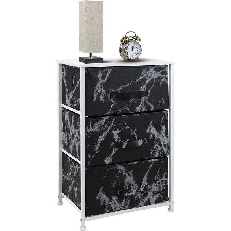 Sorbus Sorbus 3 Drawers Nightstand with Steel Frame and Wood Top