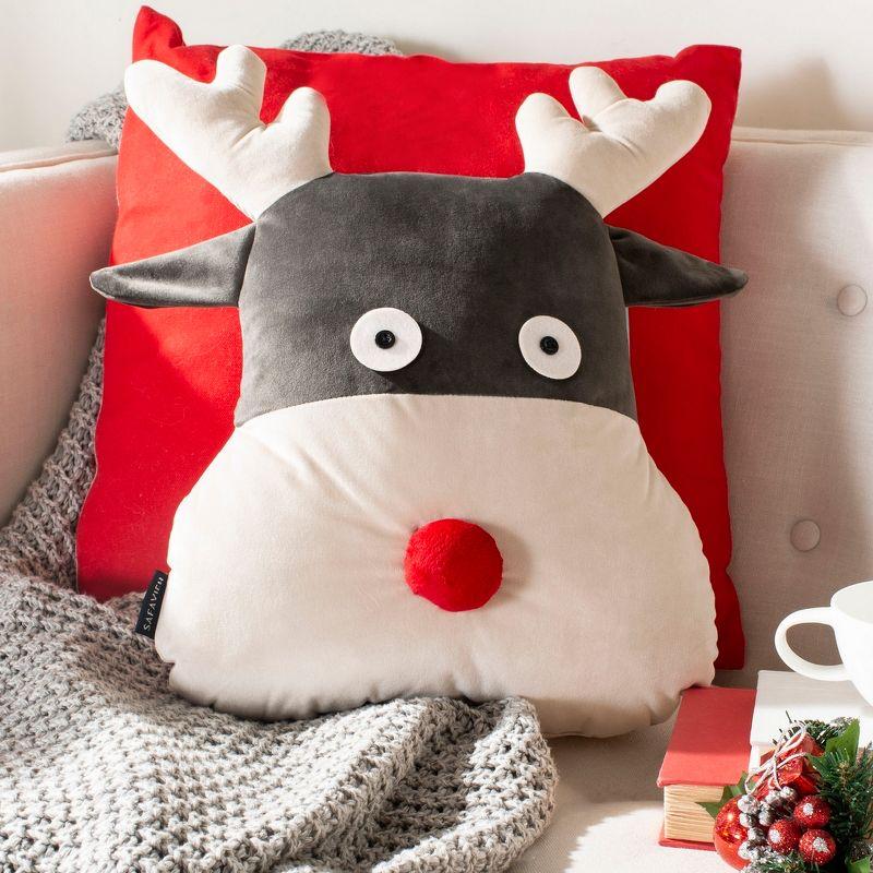 Reno Reindeer Reversible Throw Pillow