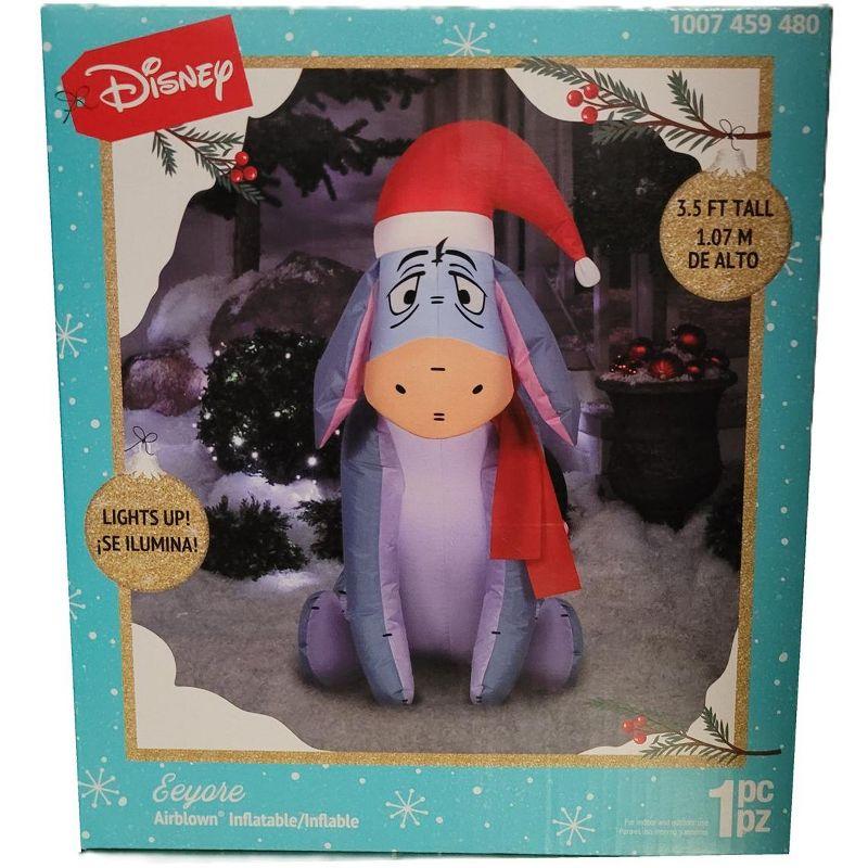 Disney 3.5-FT Tall Eeyore With Santa Hat Holiday Inflatable