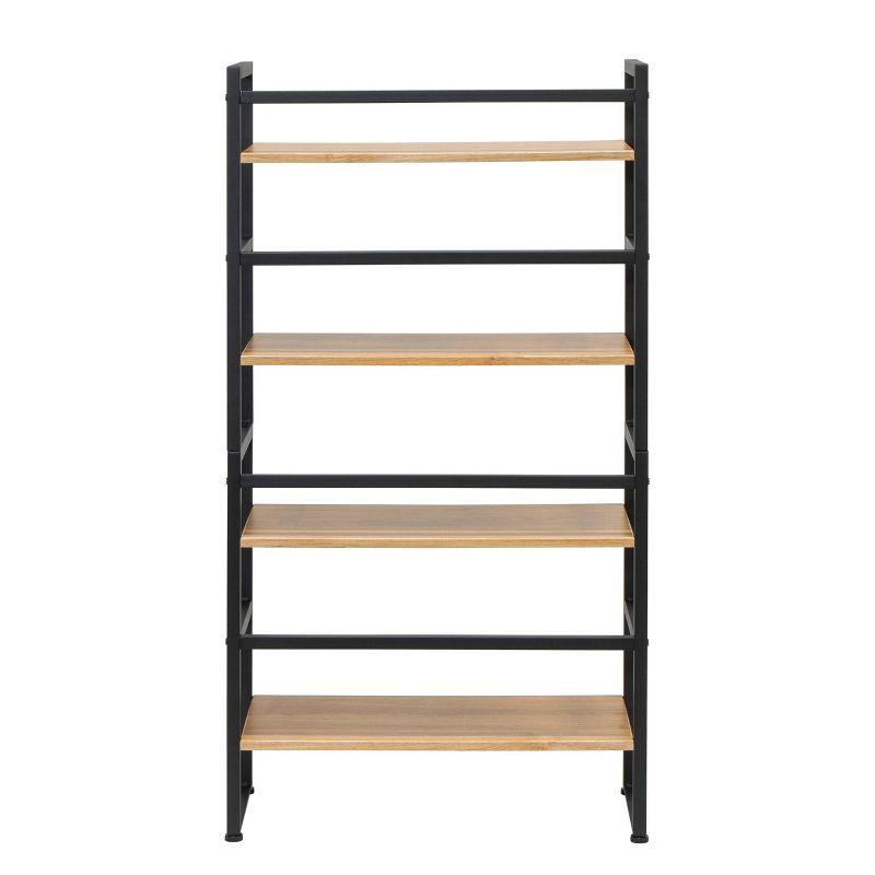 Ashwood Black Metal Frame Stackable Bookshelf