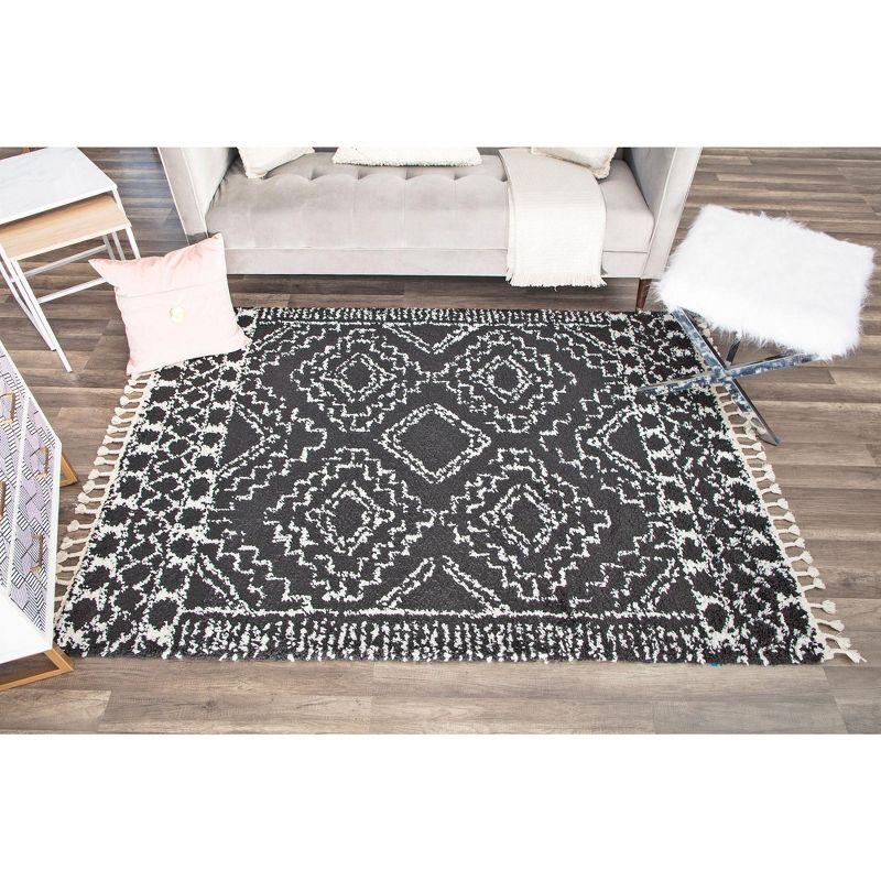 Mason Shag Tribal Sable Area Rug