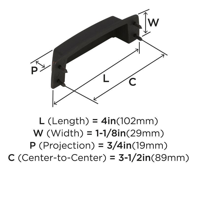 Highland Ridge 3 1/2" Center to Center Cup/Bin Pull