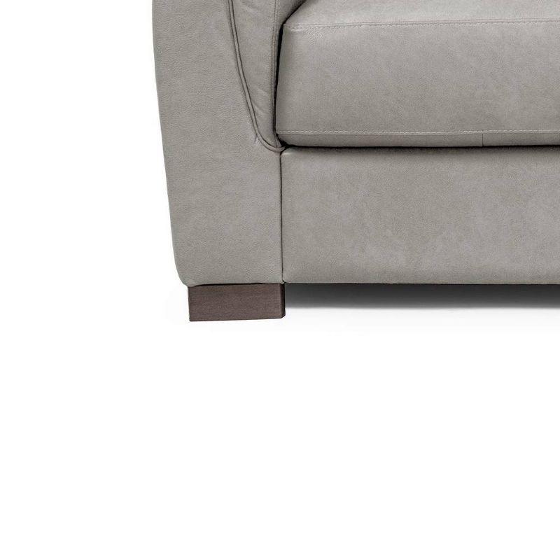 67" Cornelia Sofa Beige Leather - Acme Furniture: Upholstered, Wood Frame, Includes Accent Pillow