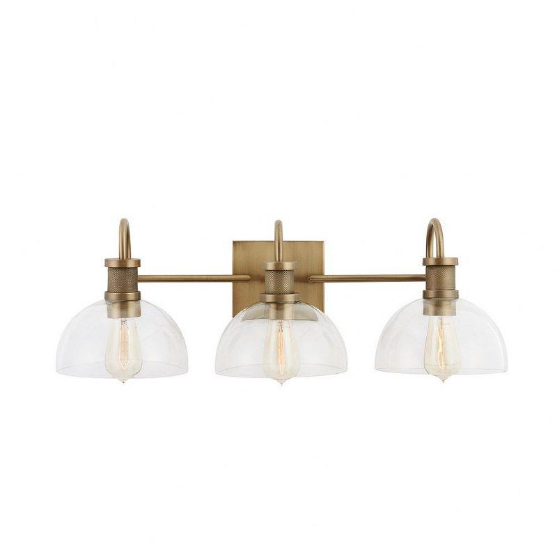 Capital Lighting Cassidy 3 - Light Vanity in  Aged Brass