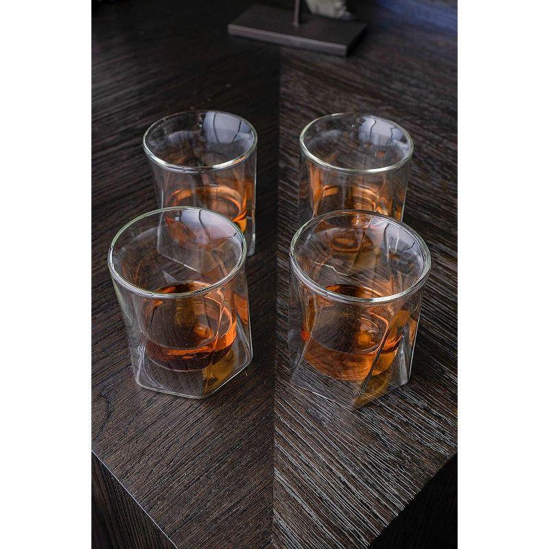 Lemonsoda Lemonsoda Double Wall Hexagon Whiskey Glasses