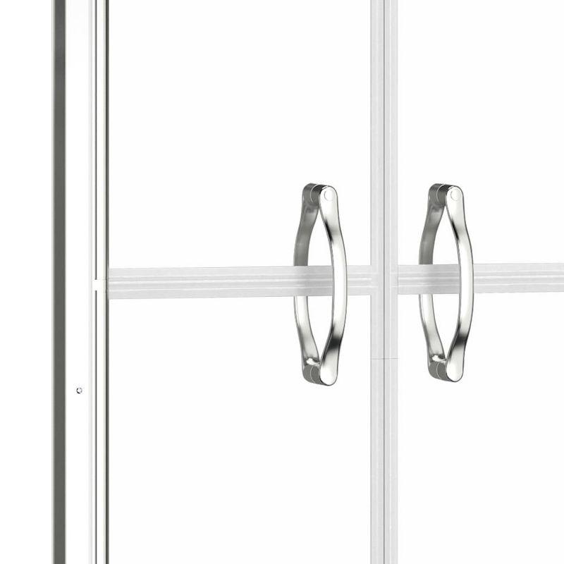 vidaXL Shower Door Clear ESG 31.9 in.x74.8 in.