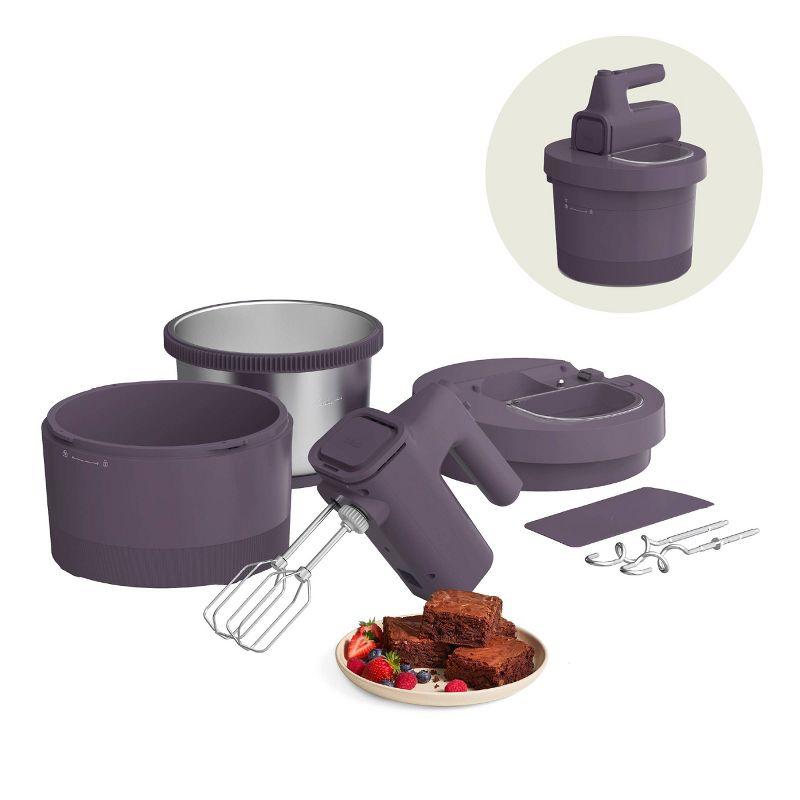 bella 3.5qt Hand and Stand Mixer Plum