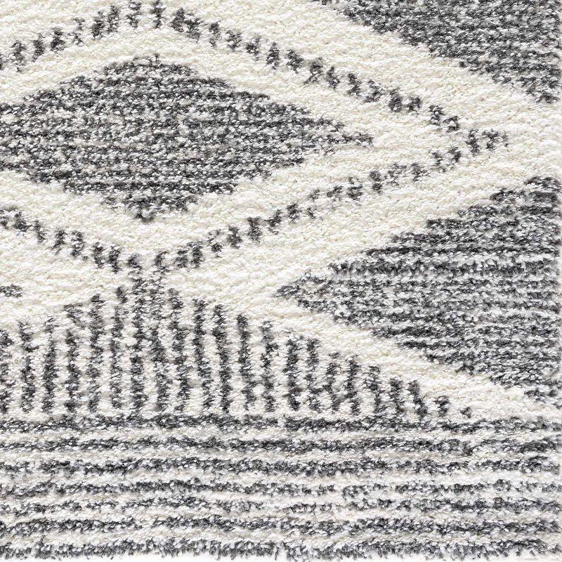 Hauteloom Rectangle Area Rug  Charcoal