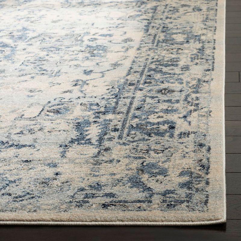 Charleston CHL411 Loomed Indoor Area Rug - Ivory/Navy - 6'x9' - Safavieh