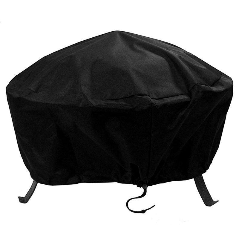 Hamilton Durable Round Fire Pit Cover with Drawstring Closure